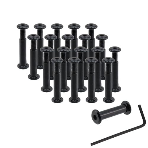 20 Sets M4 x 20mm Binding Post Screws Fastener Bolts Cap Nuts - size: M4 x 20mm