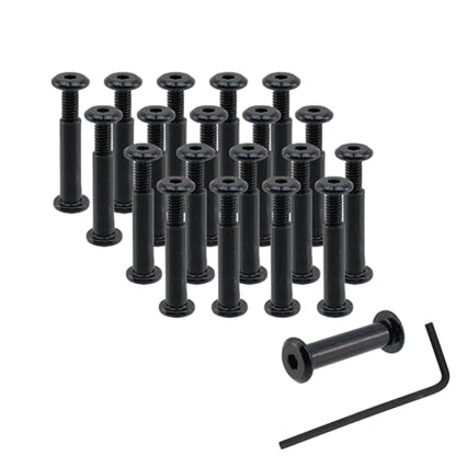 20 Sets M4 x 20mm Binding Post Screws Fastener Bolts Cap Nuts - size: M4 x 20mm