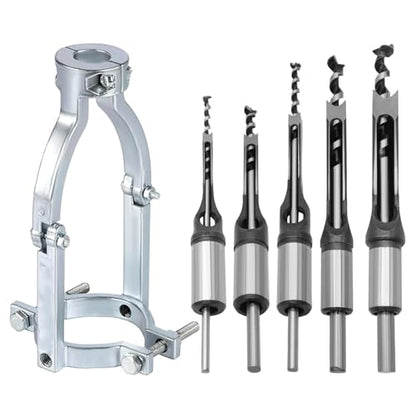 Square Hole Drill Bit 1/4" 5/16" 7/16" 1/2" 5/8" and Adapter