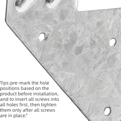 Coloch 20 Pack 18-Gauge Hurricane Tie for Rafter, Hot Dip Galvanized Steel Joist Hangers Rafter Tie Brackets Heavy Duty Connector for Roofing Trusses, Wood Timbers, Resist High Wind/ Earthquake Forces