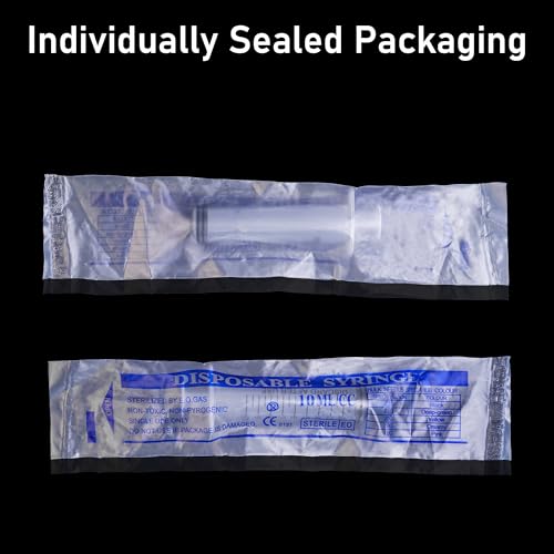 10ml/cc Syringe without Needle - 100PACK/Individually wrapped (10ml) - size: 10ml