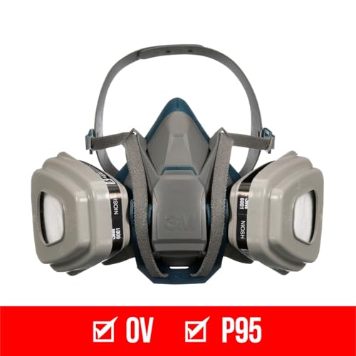 3M P95/OV Paint Project Quick Latch Reusable Respirator 6502, Medium, 1-Kit