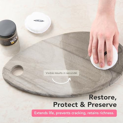 CLARK'S Soapstone & Concrete Wax Cleaner Care Kit, Orange Lemon Scent