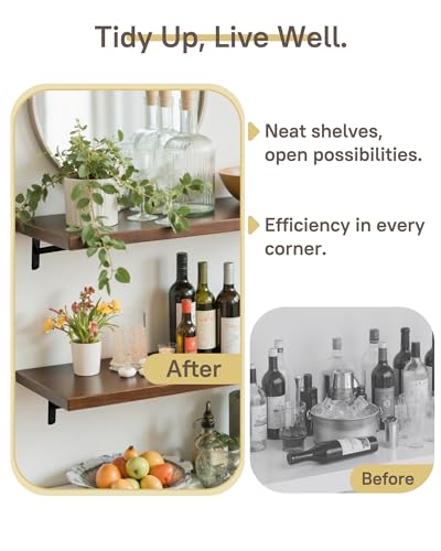 Heavy Duty Shelf Brackets, 12 x 8 Inch Black Metal L Brackets, 10 Pack - color: Black, size: 12 inch x 8 inch-10pcs