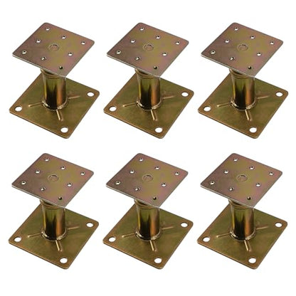 6 Pack House Floor Joist Support Jacks Adjustable 4 1/3"-7" for Leveling - size: 4.3-7 inch