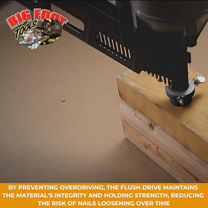 Big Foot Flush Drive Nail Gun Accessory - Prevents Overdriving, Easy Install, Adjustable Depth Control, Compatible with Select SUPCO, Hitachi, Porter Cable Framing Nailers (ACC-FD)