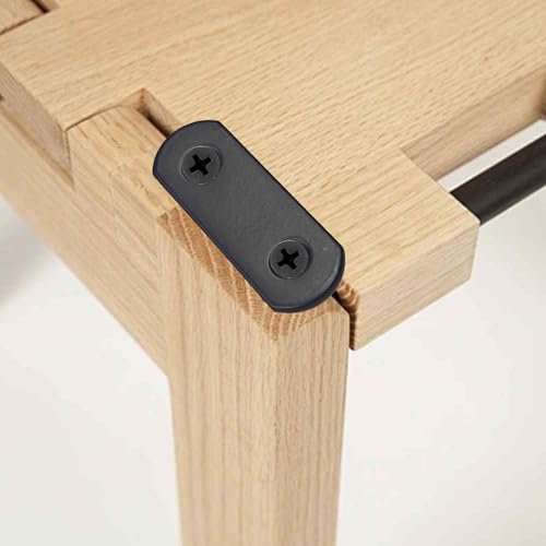 16Pcs Stainless Steel Flat Straight Brace Mending Joining Repair Plates Bracket with Screws for Wood Board Bed Frame Furniture (1.86" x 0.6") - size: 1.86" x 0.6"
