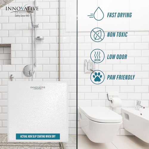 Tub Guard White Textuerd Tub Grip & Anti Slip Shower Coating - Matte Finish - Bathtub Safety - Protect Against Slip and Fall Accidents - 1 Gal - 60 tubs - color: White, size: 1 Gallon