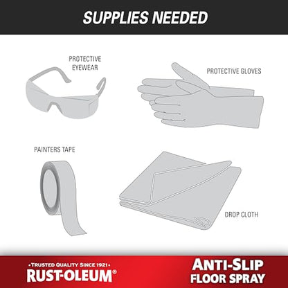 Rust-Oleum Clear Anti-Slip Floor Spray - size: 15 Fl Oz (Pack of 6)