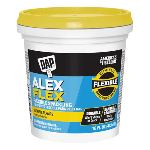 DAP Alex Flex Flexible Spackling, White, 16 Oz (7079818742)
