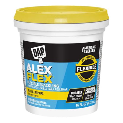 DAP Alex Flex Flexible Spackling, White, 16 Oz (7079818742)