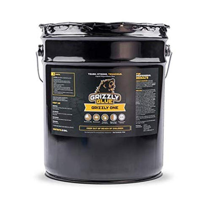 One Polyurethane Wood Glue - Waterproof Professional-Strength Adhesive for Furniture, Heavy Duty Interior & Exterior Bonding, 5 Gallon Bucket
