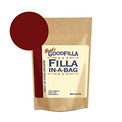 Wood Grain Filler & Putty Powder - Innovative Formula - Filla-In-A-Bag - Mahogany - 4 oz By Goodfilla | Repairs, Finishes & Patches | Paintable, Stainable, Sandable & Quick Drying | Zero Waste - color: Mahogany, size: 4 oz