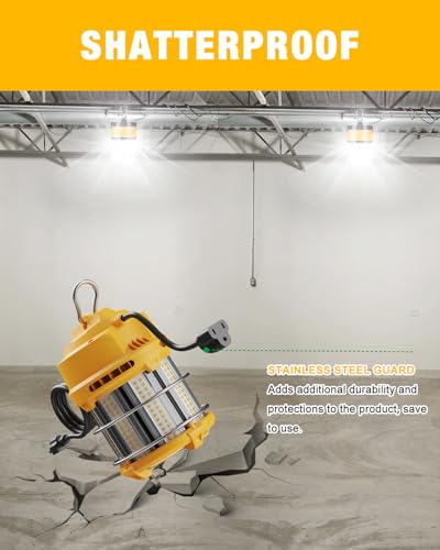 LED Temporary Work Light 60W 7800LM 5000K Construction Light - color: 60W