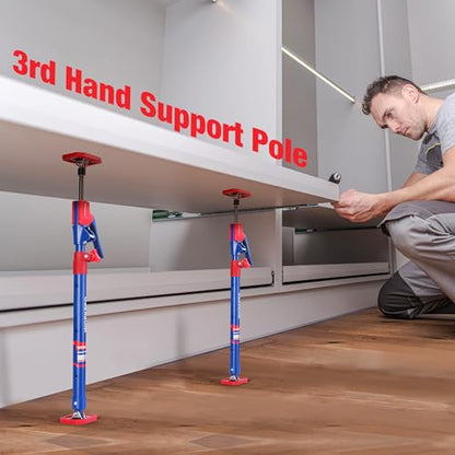 WORKPRO Cabinet Jacks, 23-5/8" to 45-1/4" Adjustable Support Pole, 2-Pack - size: Medium-23.6"-45.3" 2PC