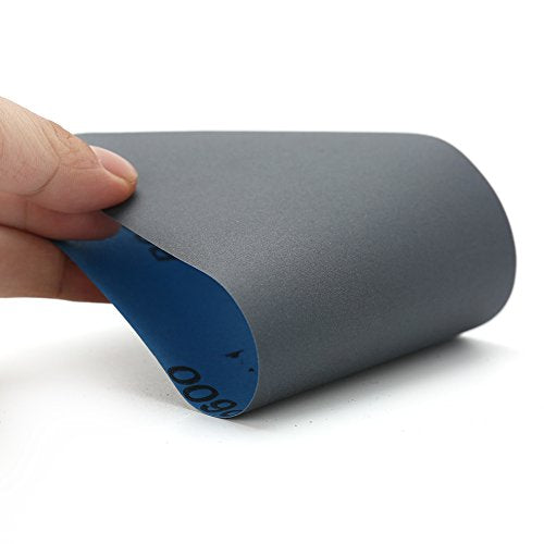 LotFancy 600 Grit Sandpaper, 45PCS, 9 x 3.6 Dry Wet Sand Paper, Silicon Carbide Sanding Sheet for Metal Automotive Wood Furniture Sanding, Polishing, Finishing - size: 600Grit