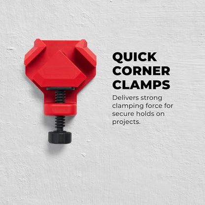 BUILDSOMETHING Quick Corner Clamps, Right Angle Clamp, 4 Pack