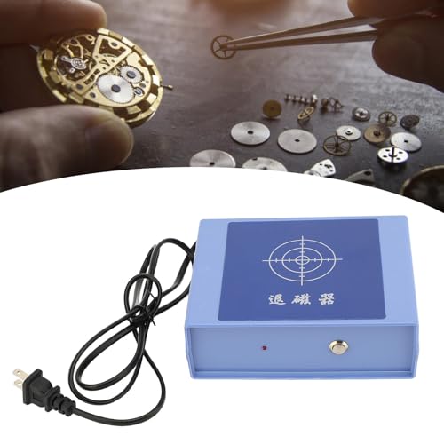 HURRISE Watch Demagnetizer, Professional Electrical Tool for Watchmakers, Craftsmanship, Demagnetizing Mechanical Watches, Portable ABS Material