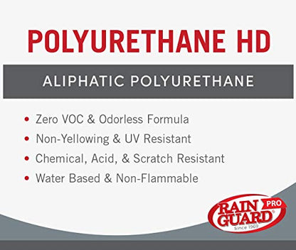 Rain Guard Water Sealers PU-1403 Polyurethane HD IsoFree 2-Part Gloss Finish Ready to USE Covering up to 1200 Sq. Ft on New and Older Surfaces. 4 Gallon Kit A and B - Masonry Sealer, Wood Sealer - color: Clear Gloss, size: 4 Gallon (1200 Sq. Ft.)
