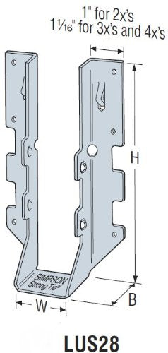 JOIST HANGER LUS28Z 044315268700