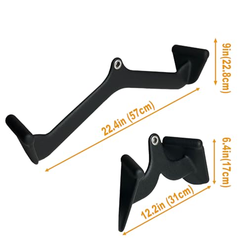 Ergonomic LAT Pull Down Bars, Back and Triceps Strength Training Equipment, LAT Pulldown Attachments, Cable Attachments for Home Gym - color: BT0013