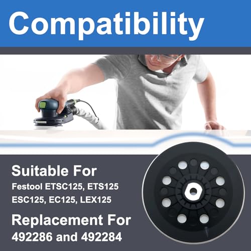 492286 D125 5" 8-Hole Soft Sanding Pad for ETSC/EC125/Jetstream