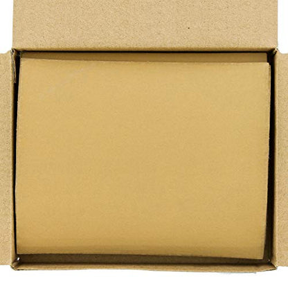 Dura-Gold Premium 1/4 Sheet Gold Sandpaper Sheets, 600 Grit (Box of 25) - size: 600-Grit