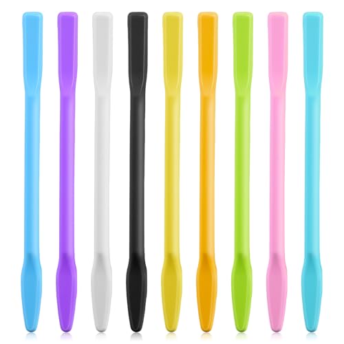 9PCS Colored Silicone Stir Sticks, Reusable Silicone Mixing Sticks