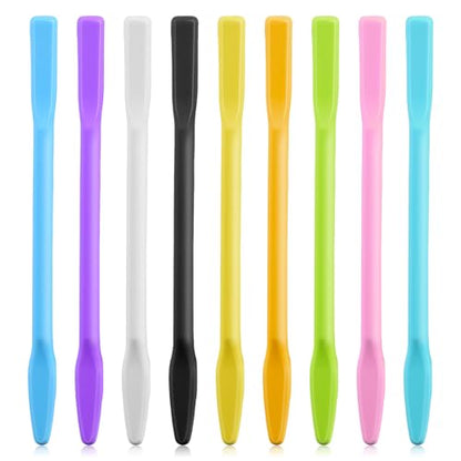 9PCS Colored Silicone Stir Sticks, Reusable Silicone Mixing Sticks