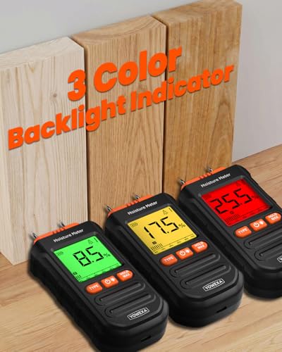 Pin-Type Wood Moisture Meter for Firewood & Lumber