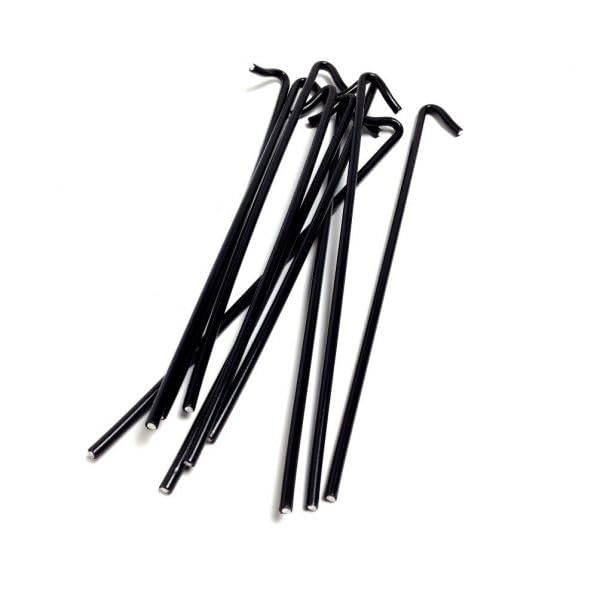 9 Gauge Heavy Duty Fence Ties - Hooked Aluminum Wire Ties for Black Chain Link Fence - Ties Chain Link Fence Wire to Posts and Rails (Black Coated Aluminum, 8-1/4" - 100 Pack) - color: Black Coated Aluminum, size: 8-1/4" - 100 Pack