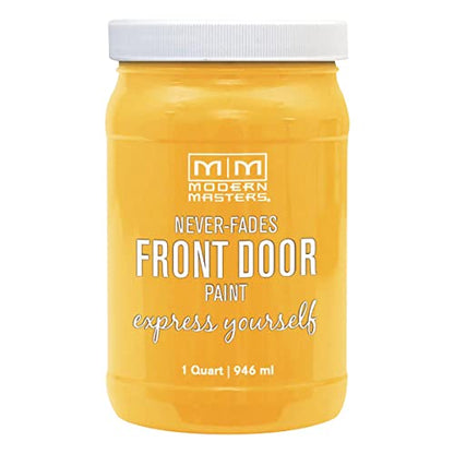 Modern Masters 275273 Front Door Paint, Quart, Satin Happy - color: Satin Happy