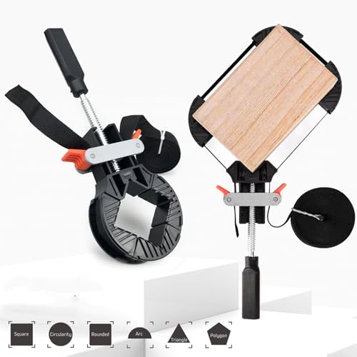 Strap Clamp, Adjustable Rapid Corner Clamp Band, Quick Tension Adjustable Picture Frame Clamp for Woodworking