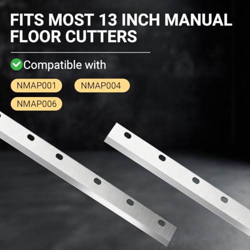 13" Laminate Flooring & Siding Replacement Blade, Compatible with Norske Tools NMAP002, 2100009, Cuts Fiber Cement Board, Engineered Wood, Vinyl Siding, Silver(Oval Hole) - color: Silver - Oval Hole