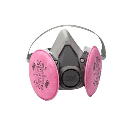 3M Half Facepiece Reusable Respirator Assembly Kit 6291, Medium, 1 Kit
