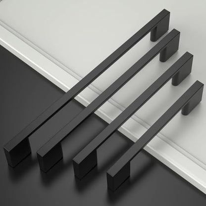 Amerdeco 10 Pack Matte Black Cabinet Pulls 3" - color: Matte Black, size: 3" hole center
