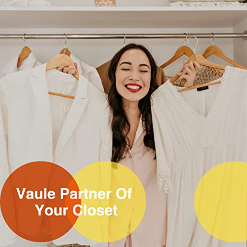 Wooden Hangers 10 Pack,Heavy Duty Wood Coat Hangers,with 360-degree Hook，Smooth Finish Wooden Clothes Hangers with Non Slip Pants Bar, Sturdy Clothes Hangers for Shirts,Suit,Natural - color: Natural