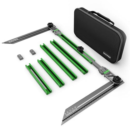 Stair Tread Template Tool - Upgrade Stair Tread Tool, Stair Measuring Tool - color: Green-Gray