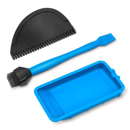 Wood Glue Applicator Kit Includes Silicone Glue Brush, Tray & Spreader