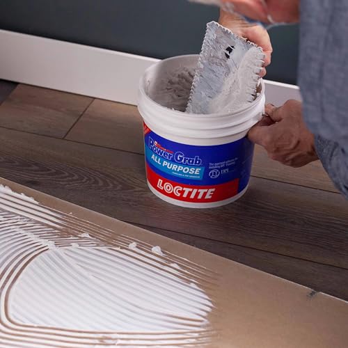 Loctite Power Grab Express All Purpose Construction Adhesive, White, 1 gallon Tub, 4 Pack - size: 4 Pack, style: 1 Gallon
