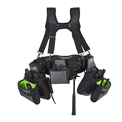 AWP Tool Belt Tool Rig, Durable Premium Utility Belt Organizer for Men & Women, Utility Work, Electrician, Mechanic - style: TrapJaw Pro Tool Rig