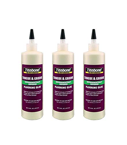 3 Pack Titebond 2104 Tongue and Groove Glue Bottle, 16 oz