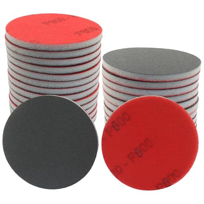 3 Inch Hook and Loop Sanding Sponge Discs, 24 Pcs - size: 800-1000 Grit