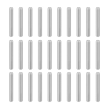 HARFINGTON 50pcs Dowel Pins M1.5(1.5mm) x 12mm 304 Stainless Steel Cylindrical Shelf Support Peg Pin Rod Fasten Elements for Metal Devices Wood Furniture DIY Installation, Silver - size: M1.5 x 12mm