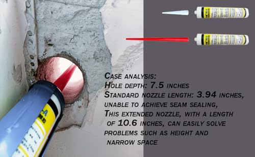 15 pieces of sealant nozzle+2 pieces of extended nozzle