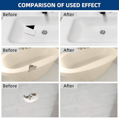 Tub and Fiberglass Shower Repair Kit White, Porcelain Tile Repair Kit