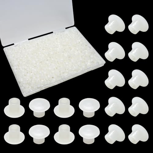 1500Pcs 3/16" Plastic Hole Plugs, Screw Cap Round Button Plug - color: Clear, size: 1500pcs*0.19"(5mm)
