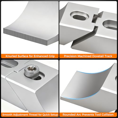 CNC Clamps Low Profile, Low Profile CNC Toe Clamps, Aluminum Side Clamp