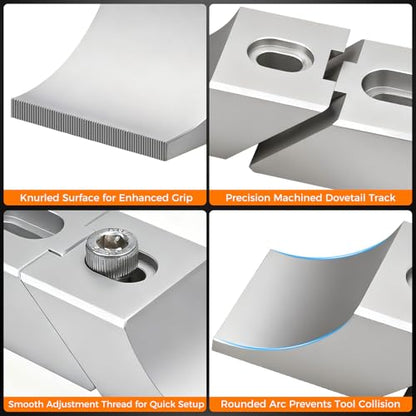 CNC Clamps Low Profile, Low Profile CNC Toe Clamps, Aluminum Side Clamp