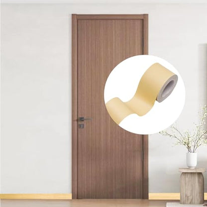 Lilaly 2 inches x 32 feet Wood Grain Repair Tape,Wood Grain Tape,Widely Used for Tables, Doors, Floor and DIY(Beige) - color: Beige